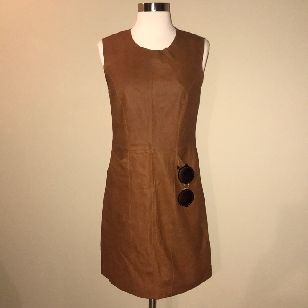 70s Vintage 100% Leather Dress